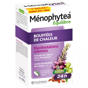 Nutreov Ménophytea Équilibre Bouffées de Chaleur Intenses 120 gélules