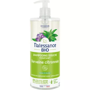 Natessance Belebendes Dusch-Shampoo Bio Zitronenverbene