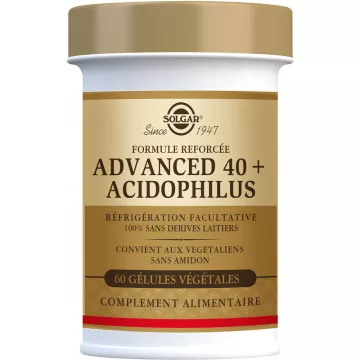 Solgar Advanced 40+ Acidophilus 60 gélules végétales