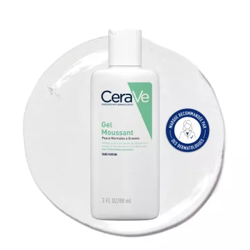 CeraVe Gel Moussant Visage peau normale à grasse / à tendance acnéique