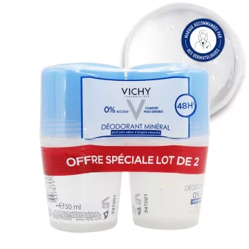 Vichy Déodorant Minéral Sans Sel d'Aluminium 48h Roll-On 50 ml