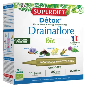 Superdiet Drainaflore Detox Bio 20 Unidosen