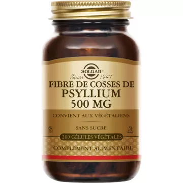 Solgar Fibre de Cosses de Psyllium 500 mg 200 gélules végétales