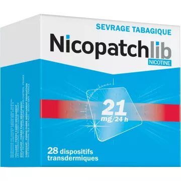 NicopatchLib Nicotina para deixar de fumar 21mg / 24h Patches