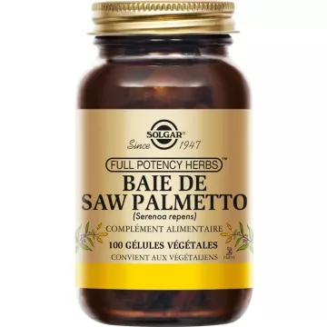 Solgar Baie de Saw Palmetto 100 gélules végétales