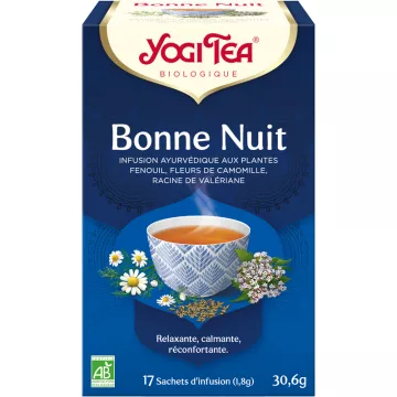 Yogi Tea Tisana della buona notte Infuso ayurvedico 17 bustine di tè