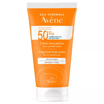 Avene Crema Solar Sin Perfume Acabado Invisible SPF50+ 50 ml