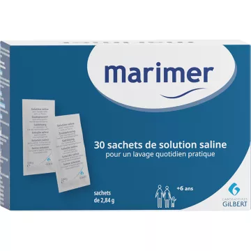 Marimer Sachet de Solution Saline pour Lavage Quotidien Nasal 30 sachets 