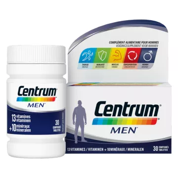 Centrum Men 13 Vitamines + 10 Minéraux 30 comprimés