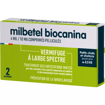 Milbetel Chaton Vermifuge Petit chat Biocanina