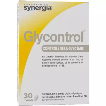 Synergia Glycontrol - регулирует уровень сахара в крови - 30 таблеток