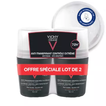 Vichy Homme Déodorant Contrôle Extrême 72h Roll-On 50 ml