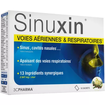 3C Pharma Sinuxin Voies Aérienne et Respiratoires 16 Sachets