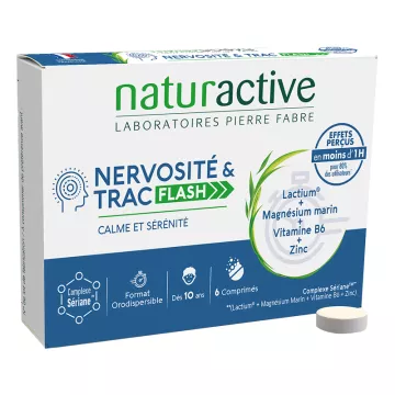 Naturactive Nervosité et Trac Flash 6 tablets