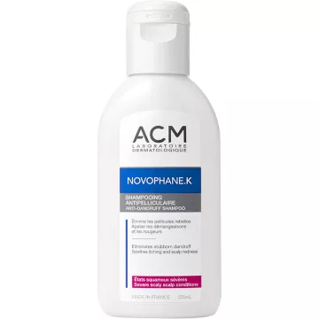 ACM Novophane K Champô para as afecções escamosas graves 125 ml