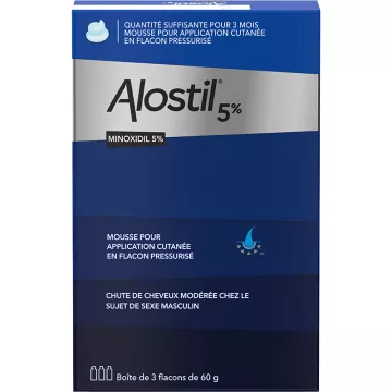 ALOSTIL Minoxidil 5% Huidschuim 3 flessen