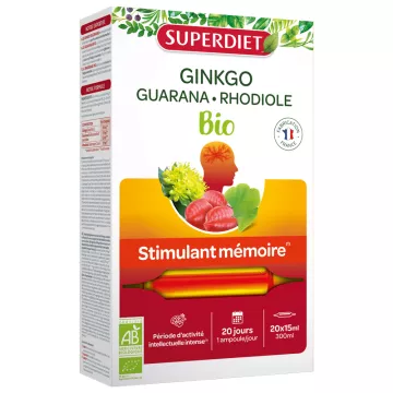 Superdiet Ginkgo Guaranà Rodiola 20 Fiale