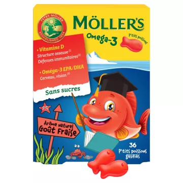 Möller's Omega 3 Little Fish 36 gummies