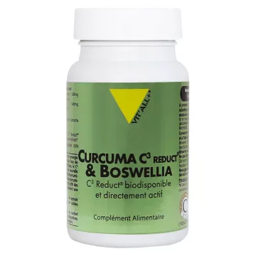 Cápsulas vegetais Vitall + Turmeric C3 Reduct e Boswellia