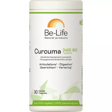 Be-Life Turmeric 2400 Organic Articulações e Digestão