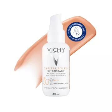 Vichy Capital Soleil UV-Âge Dagelijkse Fluide Getint SFP50+ 40 ml