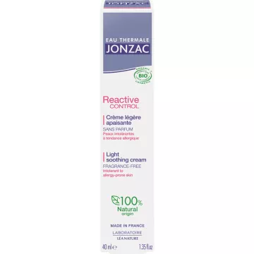 Jonzac Réactive Controle Kalmerende Lichte Crème 40ml