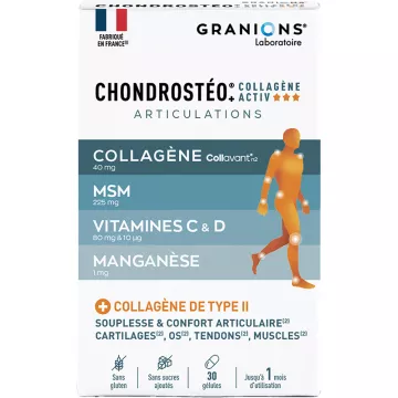 Granions Chondrostéo Articulations Collagène Activ 30 Cápsulas