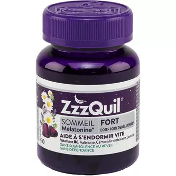 ZZZQuil Fort Sommeil 30 Gummies