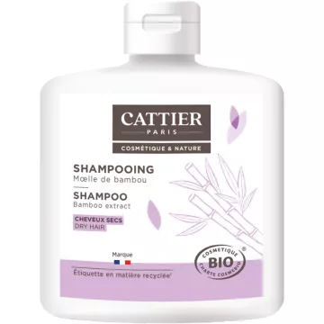 Champô de medula de bambu orgânico Cattier Cabelos secos 250 ml