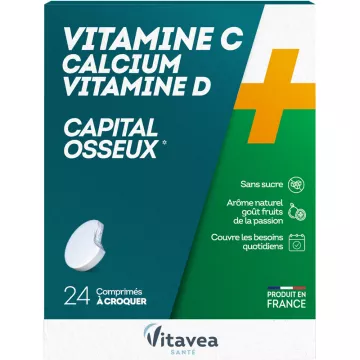 Vitavea Vitamina C Calcio Vitamina D Capitale osseo 24 compresse