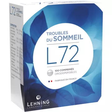 Lehning L72 100 comprimidos homeopáticos orodispersíveis Sono