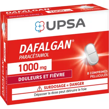 Dafalgan 1000 mg Paracétamol 8 comprimés péliculés