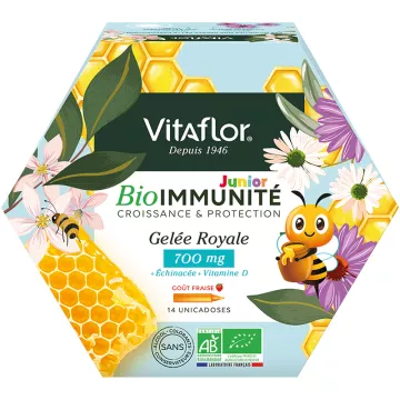 Vitaflor Apiculte Geleia Real Biológica 700 mg Júnior 14 ampolas