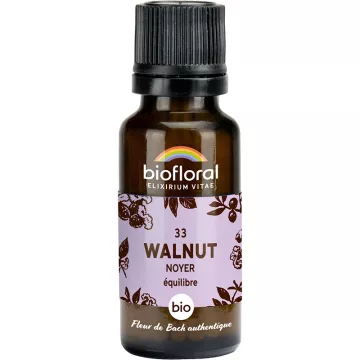 Biofloral Bach Flower Remedies 33 Walnut Alcohol Free Granules