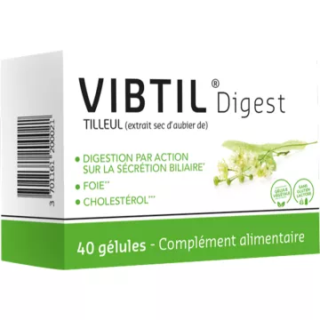 Vibtil Digest gedroogd extract van lindehout 40 capsules