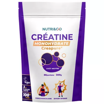 Nutri&amp;Co Creatine Monohydrate 300 gr 3 Months