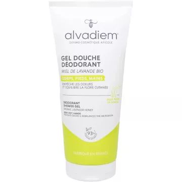 Alvadiem Gel Douche Nettoyant Déodorant Pieds Corps Aisselles 200ml