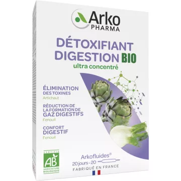 Arkofluides Digestión Desintoxicante BIO 20 ampollas