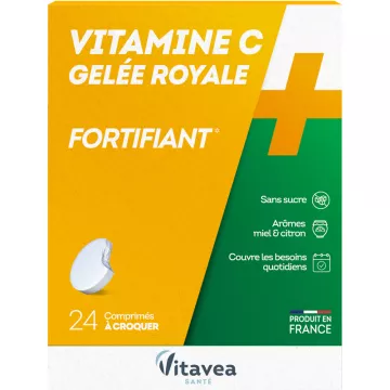 Vitavea Vitamine C Gelée Royale Fortifiant 24 comprimés