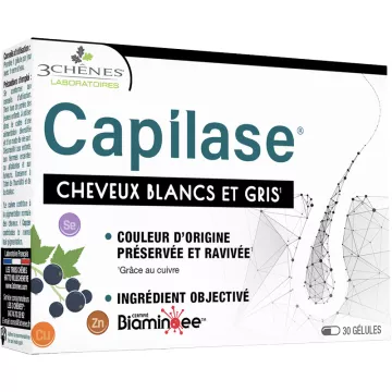 3Chênes Capilase Cheveux Blancs et Gris 30 gélules