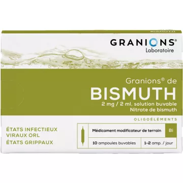 Granions de Bismuth Oligothérapie Ampoules buvables