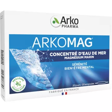 Arkopharma Arkomag Magnésium Marin 20 ampoules