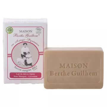 Maison Berthe Guilhem Rose and Geranium Surgras Soap