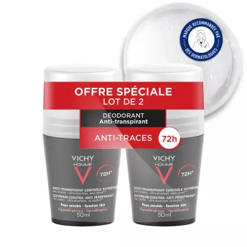 Vichy Homme Дезодорант Control Extreme 72h Roll-On 50 мл