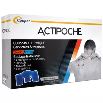 Actipoche Thermal Cervical &amp; Trapezius Cushion 24 x 40 cm