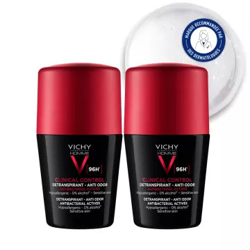 Vichy Homme Déodorant Clinical Control Détranspirant 96h Roll-On 50 ml