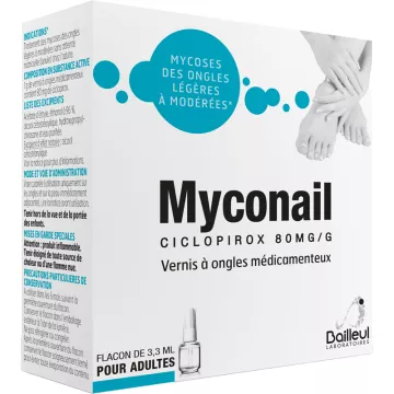 Myconail Ciclopirox 80mg/g Verniz de Unhas Medicado 3,3 ml