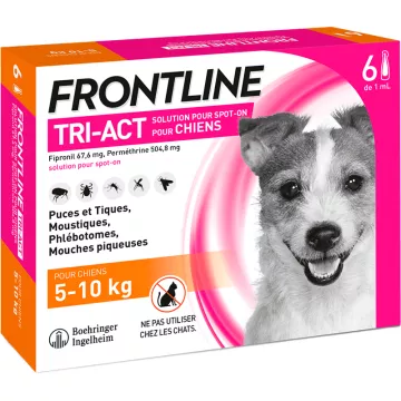 Frontline Tri-Act Hunde S 5-10 kg Pipetten