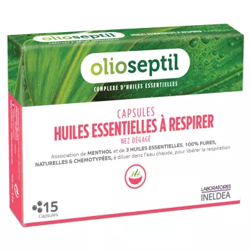 Olioseptil Aceites esenciales para la respiración 15 cápsulas