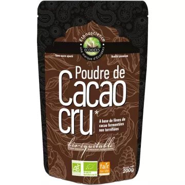 Cacau biológico em pó cru Ecoidées 200 g